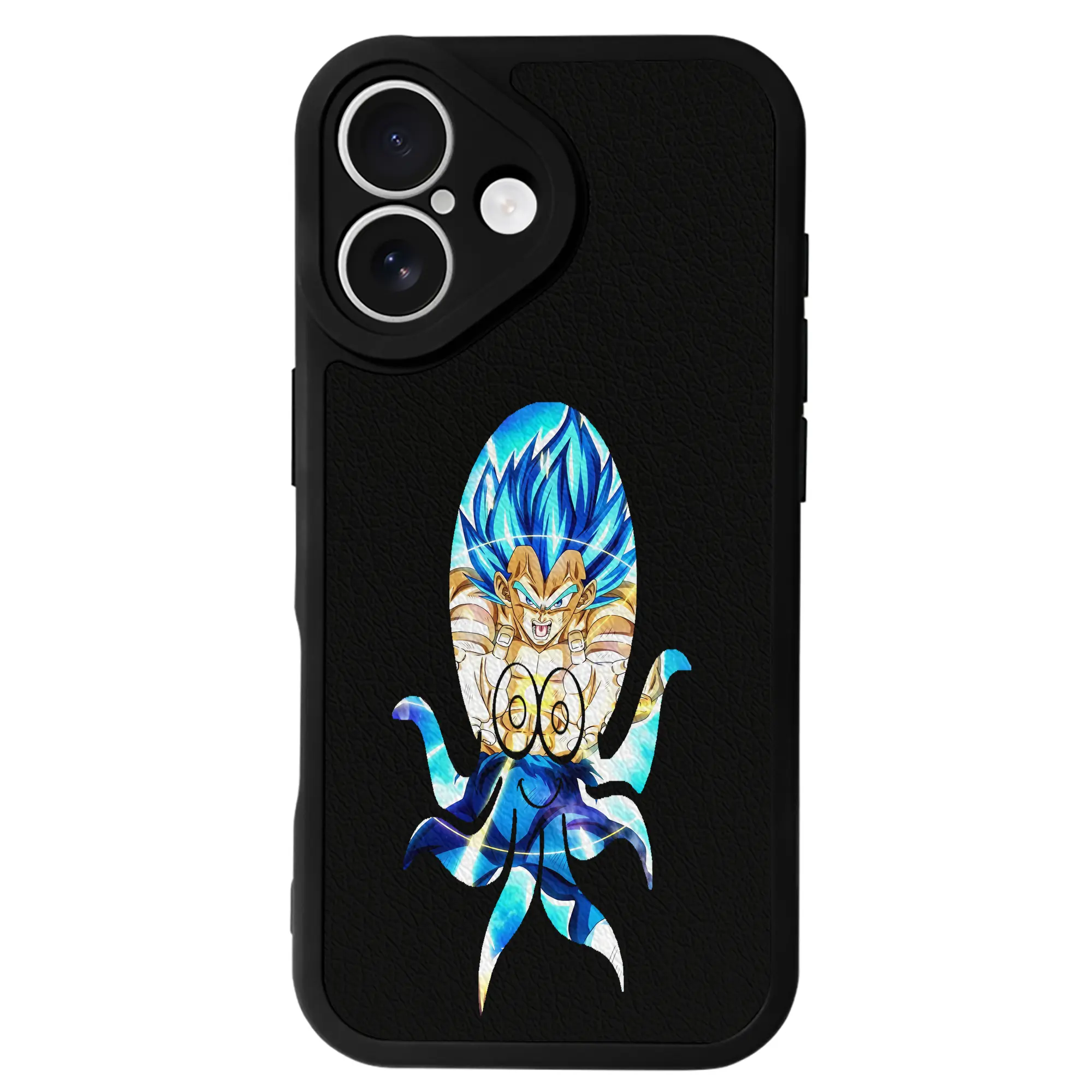 ドラゴンボール グッズ ベジータ - IPhone 16シリーズ対応 ・ シリコンスマホケース ・ レザー調 ・ 高精度フィット ・ 耐衝撃 ・ ワイヤレス充電対応 ・ 精密カット